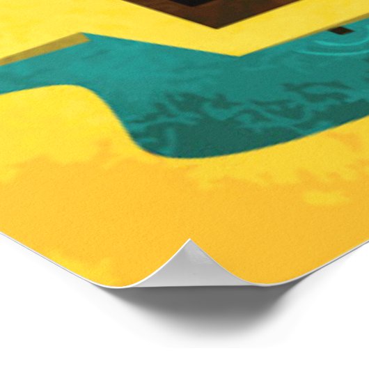 Abstracte havenstad poster (Hoek)