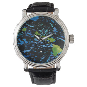 Abstracte Hawaiiaanse eilanden keten  horloge