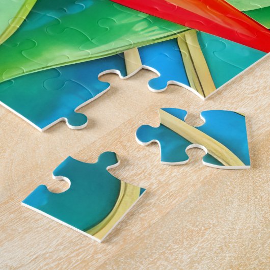 Abstracte Hawaiiaanse paradijsvogel Legpuzzel (Zijkant)