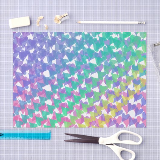 Abstracte hearheid tissuepapier (Craft)