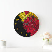 Abstracte hedendaagse geometrische vijf goudgetall grote klok (Huis)