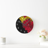 Abstracte hedendaagse Geometrische vijf witte cijf Ronde Klok (Huis)