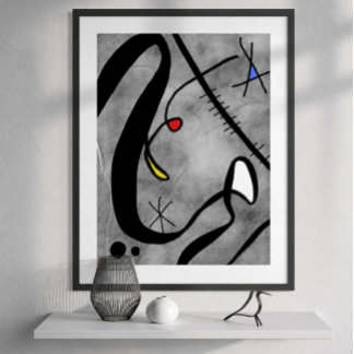 Abstracte Hedendaagse Kunst (ongesponsord) Perfect Poster