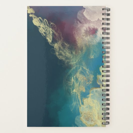 Abstracte hedendaagse moderne artistieke inktplann planner (Achterkant)