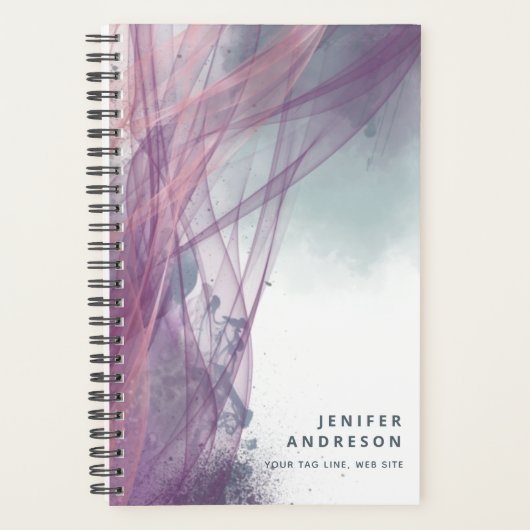 Abstracte hedendaagse moderne artistieke planner (Voorkant)