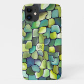 Abstracte hedendaagse monogrammen van het Artdeco- Case-Mate iPhone Case (Achterkant)