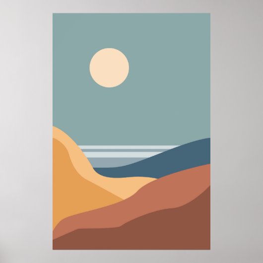 Abstracte hedendaagse set poster (Voorkant)