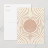 Abstracte hedendaagse uitbarsting briefkaart (Voorkant / Achterkant)