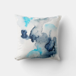 Abstracte heldere aquarel geschilderde textuur. kussen