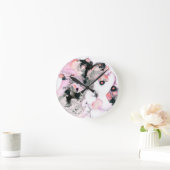 abstracte heldere aquarel ronde klok (Huis)