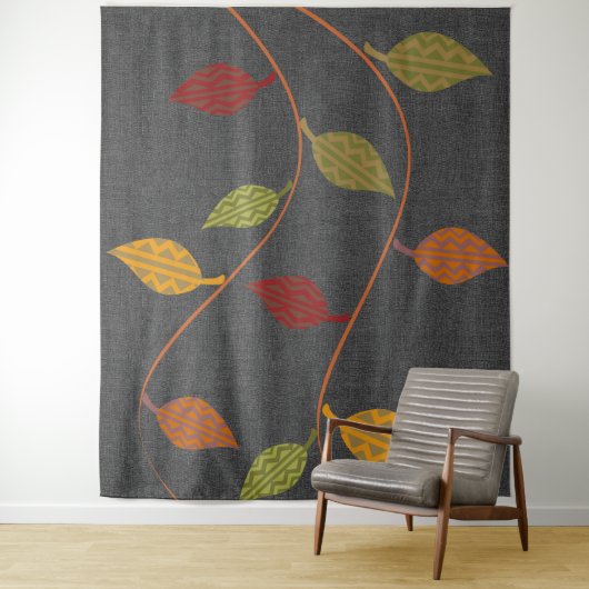 Abstracte, heldere bladetekens wandkleed (In situ)