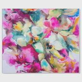 Abstracte heldere decoratieve achtergrond. Flo Cadeaupapier (Vlak)