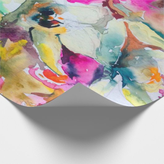 Abstracte heldere decoratieve achtergrond. Flo Cadeaupapier (Hoek)