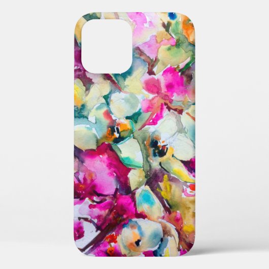 Abstracte heldere decoratieve achtergrond. Flo Case-Mate iPhone Case (Achterkant)