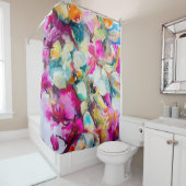 Abstracte heldere decoratieve achtergrond. Flo Douchegordijn (In situ)