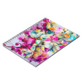Abstracte heldere decoratieve achtergrond. Flo Notitieboek (Linkerzijde)