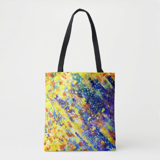 Abstracte heldere kleuren tote bag (Voorkant)