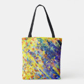 Abstracte heldere kleuren tote bag (Achterkant)