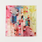 Abstracte heldere kleurrijke waterverf achtergrond wandkleed (Voorkant (horizontaal))