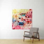 Abstracte heldere kleurrijke waterverf achtergrond wandkleed (In situ)