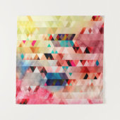 Abstracte heldere kleurrijke waterverf achtergrond wandkleed (Voorkant)