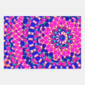 Abstracte heldere Neon Vaporwave Inpakpapier Vel (Voorkant 3)