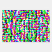 Abstracte heldere Neon Vaporwave Inpakpapier Vel (Voorkant 2)