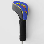 Abstracte heldere vet vis kleurrijke schubben golfheadcover (Schuin)