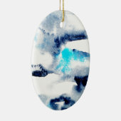 Abstracte heldere waterverf geschilderde textuur. keramisch ornament (Rechts)