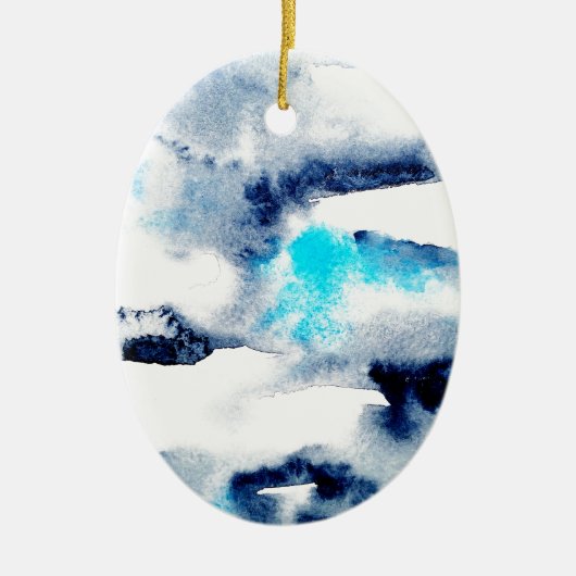 Abstracte heldere waterverf geschilderde textuur. keramisch ornament (Voorkant)