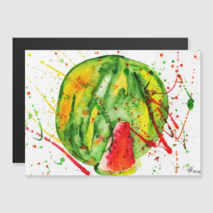 Abstracte heldere waterverf watermeloen