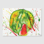 Abstracte heldere waterverf watermeloen (Voorkant)