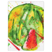 Abstracte heldere waterverf watermeloen klembord (Achterkant)