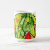 Abstracte heldere waterverf watermeloen koffiemok (Center)