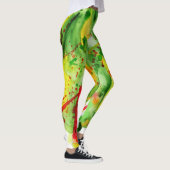 Abstracte heldere waterverf watermeloen leggings (Rechts)