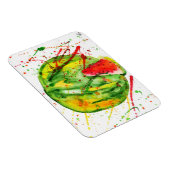 Abstracte heldere waterverf watermeloen magneet (Rechterzijde)