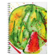 Abstracte heldere waterverf watermeloen