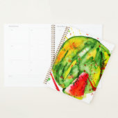 Abstracte heldere waterverf watermeloen planner (Display)