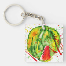 Abstracte heldere waterverf watermeloen