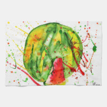 Abstracte heldere waterverf watermeloen