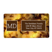 Abstracte helling etiket (Voorkant)