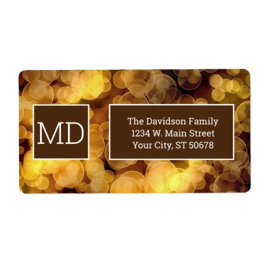 Abstracte helling etiket (Voorkant)