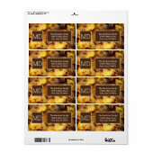 Abstracte helling etiket (Full Sheet)