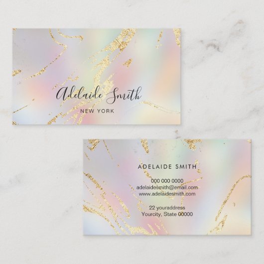 abstracte hellingen visitekaartje (Voorkant / Achterkant)