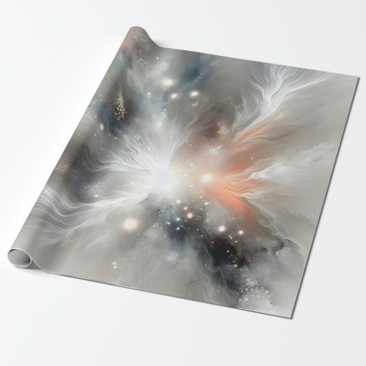 Abstracte hemelnevel cadeaupapier (Uitgerold)