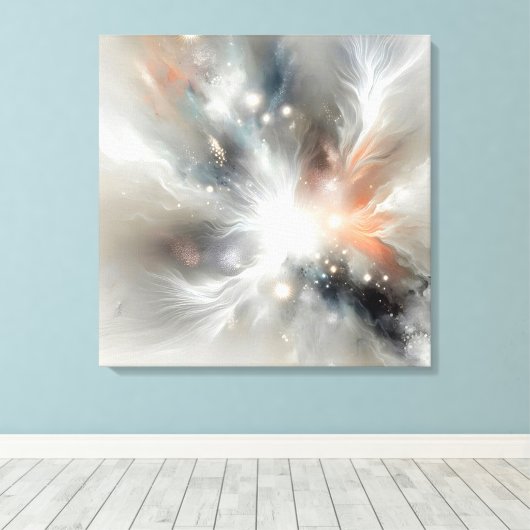 Abstracte hemelnevel canvas afdruk (Insitu (Houten vloer))