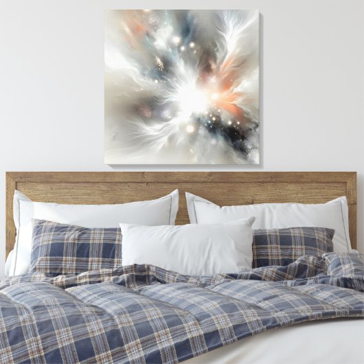 Abstracte hemelnevel canvas afdruk (Insitu (Slaapkamer))
