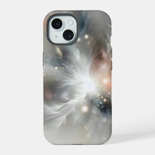 Abstracte hemelnevel iPhone 15 case (Achterkant)