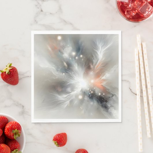 Abstracte hemelnevel servet (Insitu)