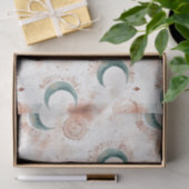 Abstracte Hemelse Halve Manen Terracotta Tissuepapier (Geschenk)